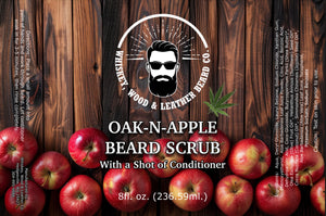 Oak-n-Apple Beard Scrub with a Shot of Conditioner